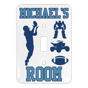 Michael's Room Plate Single Light Switch Cover