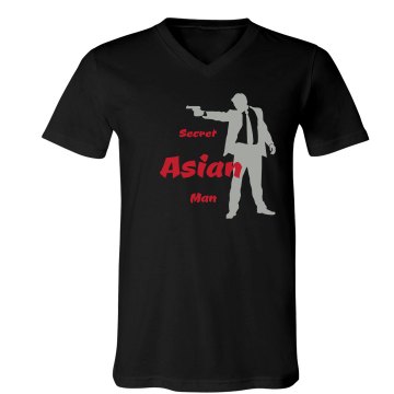 Secret Asian Man Unisex Canvas V-Neck Jersey Tee