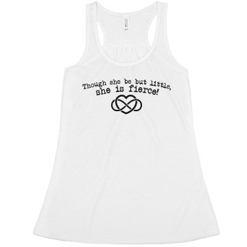 She Is Fierce  Misses Bella Flowy Boxy Lightweight Crop Tank
