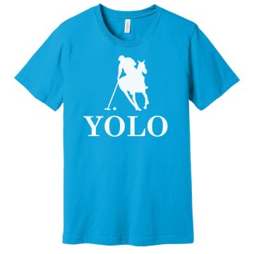 YOLO Polo Unisex Gildan Heavy Cotton Crew Neck Tee