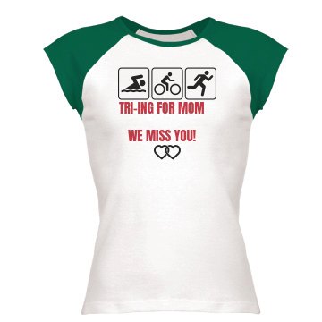 Triathlon Tee Junior Fit Bella 1x1 Rib Cap Sleeve Raglan Tee