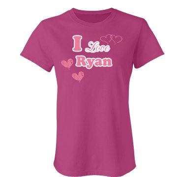 I Love Ryan Junior Fit Bella Sheer Longer Length Rib Tee