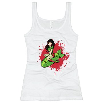 G.I. Jane Tank w/ Back Junior Fit Soffe 2x1 Rib Tank Top