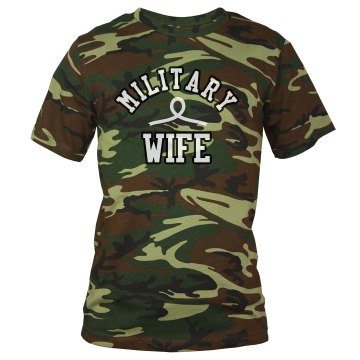 Army Wife Camo Tee Unisex Code V Camouflage Tee