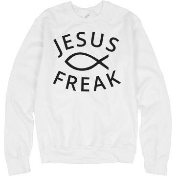 Jesus Freak-red Junior Fit Bella 1x1 Rib V-Neck Tee