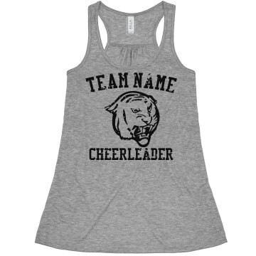 Cheer Tank Top Junior Fit Bella Sheer Longer Length Rib Tank Top