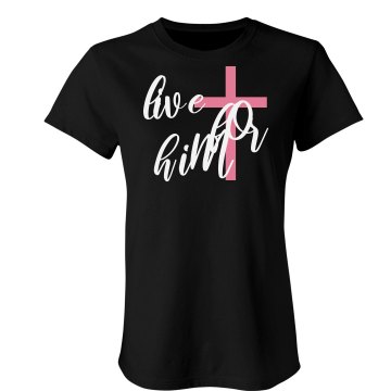 Live for Him Junior Fit Bella Sheer Longer Length Rib Tee