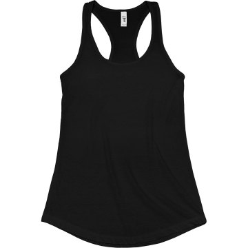 The Will of God Junior Fit Bella Sheer Longer Length Rib Racerback Tank Top