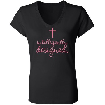 Intelligently Designed Junior Fit Bella Sheer Longer Length Rib V-Neck Tee 