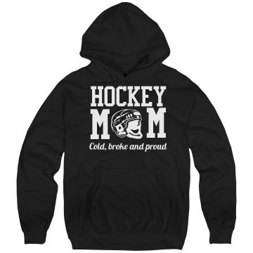 Hockey Mom Blue Misses Relaxed Fit Gildan Ultra Cotton Tee