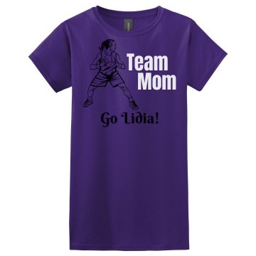 Team Basketball Mother Misses Relaxed Fit Gildan Ultra Cotton Tee