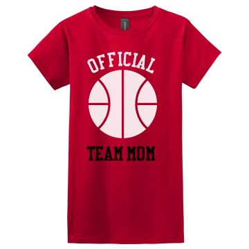 Official Team Mom Misses Relaxed Fit Gildan Heavy Cotton Tee