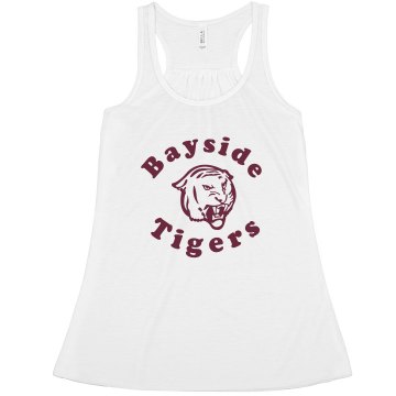 bayside tigers Misses Relaxed Fit Anvil Heavyweight Tank Top