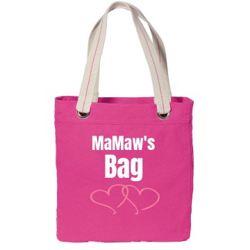 MaMaw's Bag Port Authority Color Canvas Tote