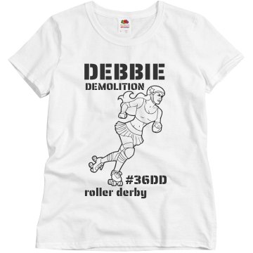 Roller Derby Demo Girl Misses Relaxed Fit Basic Gildan Ultra Cotton Tee