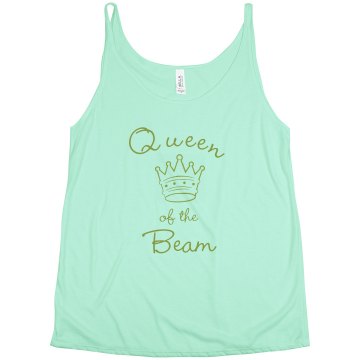 Queen of the Beam Junior Fit Bella Sheer Longer Length Rib Tee