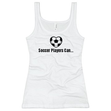 Soccer Players... Junior Fit Bella Sheer Longer Length Rib Racerback Tank Top