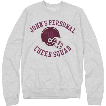 John's Cheer Squad Junior Fit Bella 1x1 Rib Ringer Tee