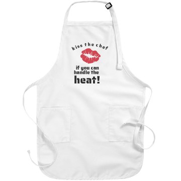 kiss the chef Port Authority Adjustable Full Length Apron