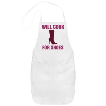 Will Cook for Shoes Port Authority Adjustable Full Length Apron