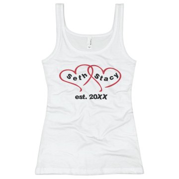 Two Open Hearts Bella Junior Fit Contrast Satin Trim Cami