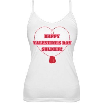 Heart With Dogtags Bella Junior Fit Bra Cami