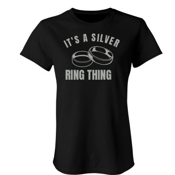 Silver Ring Thing Junior Fit American Apparel Fine Jersey Tee