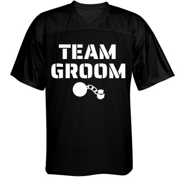 Team Groom w/ Back Unisex Augusta Replica Football Jersey