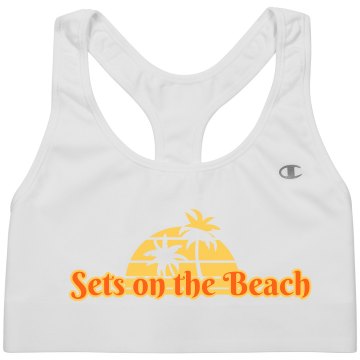 Sets on the Beach Alo Ladies' Mesh Back Sports Bra