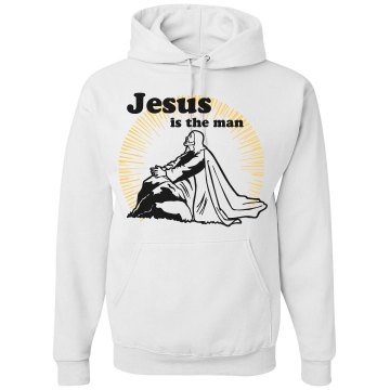 Jesus Is The Man Hoodie Unisex Gildan Heavy Blend Hoodie