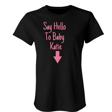 Say Hello To Baby Junior Fit Bella Sheer Longer Length Rib Tee
