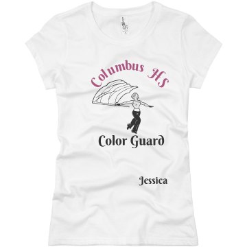 Columbus HS Color Guard Junior Fit Basic Bella Favorite Tee
