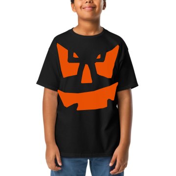 Youth Pumpkin Youth Gildan Ultra Cotton Crew Neck Tee
