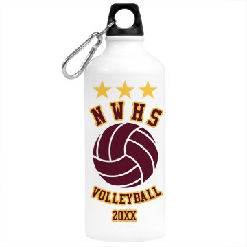 Volleyball Stars Bottle Aluminum Water Bottle