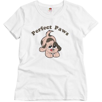 Puppy and Dog Training Misses Relaxed Fit Basic Gildan Ultra Cotton Tee