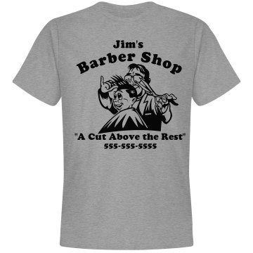 Barber Shop Cut Above Unisex Gildan Heavy Cotton Crew Neck Tee