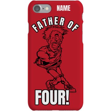 Father of Four iPhone Plastic iPhone 5 Case White 