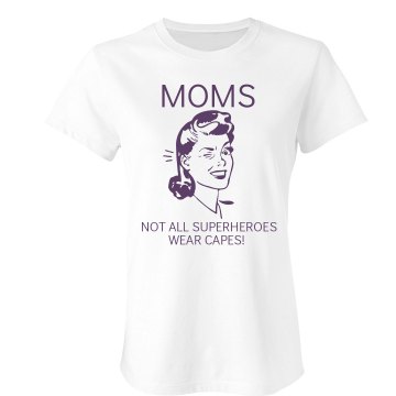 Mom Superhero Misses Relaxed Anvil Organic Tee