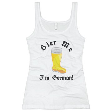 Kiss Me I'm German Junior Fit Basic Bella Favorite Tee