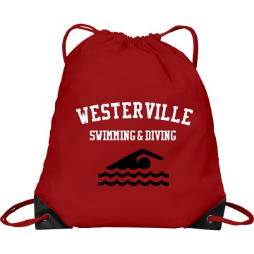 Westerville Swim Bag Port & Company Drawstring Cinch Bag