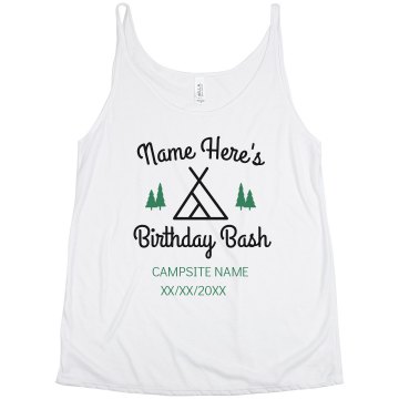 Trailer Park Princess Junior Fit Bella Sheer Longer Length Rib Racerback Tank Top