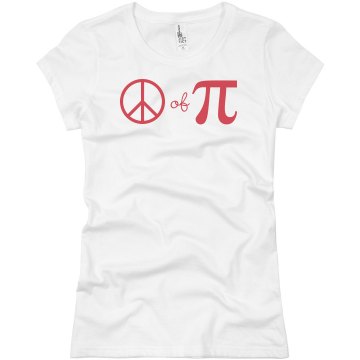 Piece Of Pi Junior Fit Basic Bella Favorite Tee