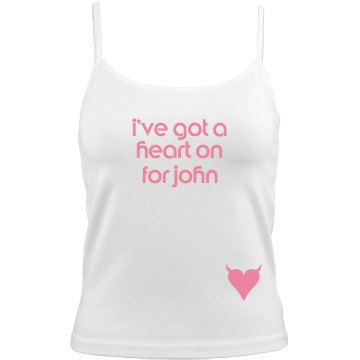 Heart On For John Junior Fit Bella Sheer Longer Length Rib Tank Top