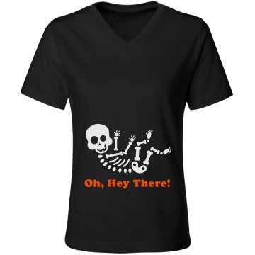 X-Ray Hey Maternity Tee Misses Relaxed Fit Gildan Ultra Cotton Tee
