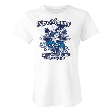 New Mommy And Baby Misses Relaxed Fit Port Authority 3/4 Sleeve Shirt
