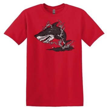 Shark Attack! Unisex Gildan Heavy Cotton Crew Neck Tee