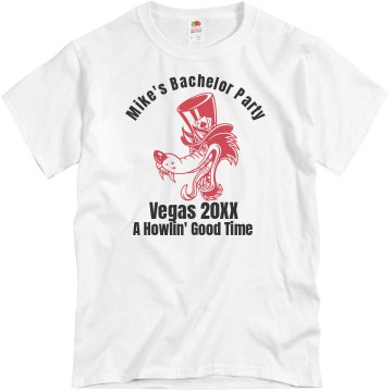 A Howlin' Bachelor Party Unisex Basic Gildan Heavy Cotton Crew Neck Tee