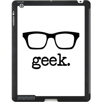 Geek Glasses iPad Case Black iPad Smart Cover