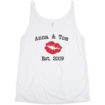 Anna + Tom Junior Fit Bella Sheer Longer Length Rib Racerback Tank Top