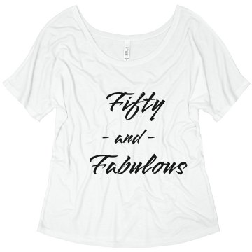 Janet is 50! Junior Fit Basic Bella Favorite Tee